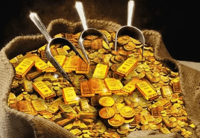 Điềm báo may mắn gõ cửa bất ngờ khi bạn mộng thấy mình được cho vàng hoặc nhặt được vàng.