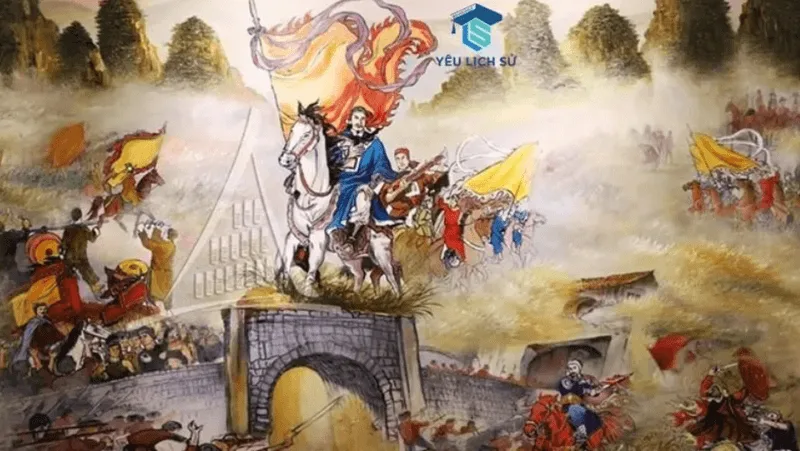 Đinh Tiên Hoàng dẹp loạn 12 sứ quân, đưa nền độc lập dân tộc lên một nấc thang hoàn thiện mới.
