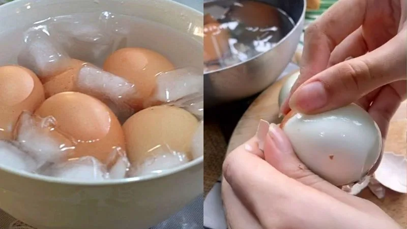 làm sao để luộc trứng dễ bóc vỏ