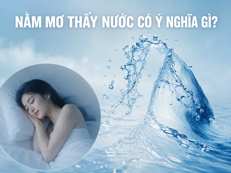 Mơ thấy nước thường được liên hệ với cảm xúc, sự thay đổi và trạng thái nội tâm của người nằm mơ.